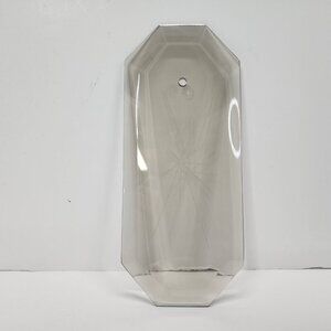 Vtg Glass Panel Replacement 12 pt Star Starburst Smoke Lamp Chandelier Octagonal